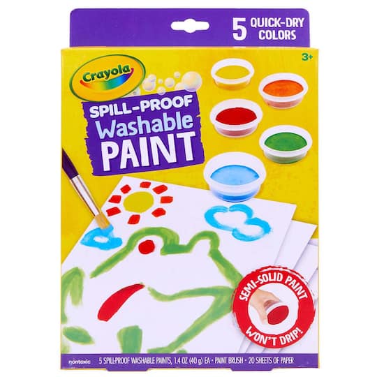 Crayola® Spill-Proof Washable Paint Kits, 2ct.